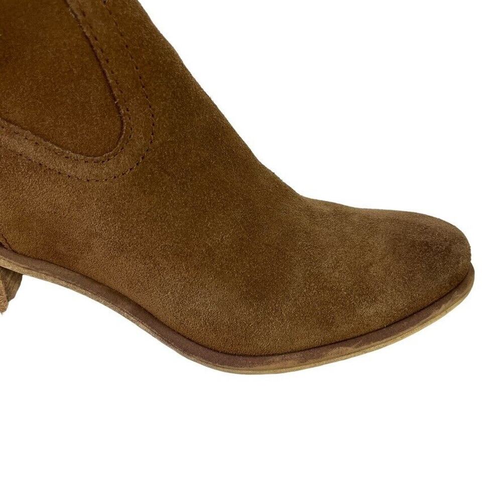 BP Womens Brice Brown Suede Leather Pull On Ankle Boots Booties Shoes sz 9 - Picture 10 of 16